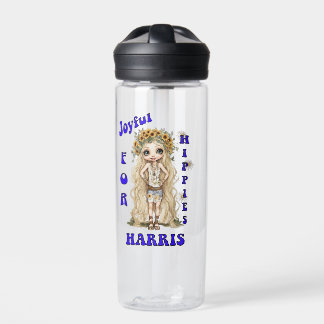Joyful Kamala Harris President Hippie Boho ウォーターボトル