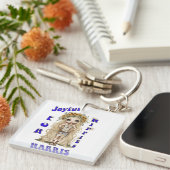 Joyful Kamala Harris President Hippie Boho キーホルダー (正面右)