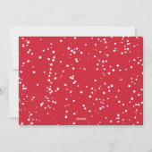 Joyful Lines Big Red Dot モダンタイポグラフィ写真 シーズンカード (裏面)