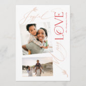 JOYFUL LOVEのメリー数々の写真モダン |クリスマス シーズンカード (正面)
