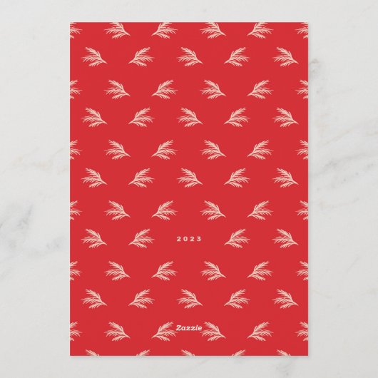 JOYFUL LOVEのメリー数々の写真モダン |クリスマス シーズンカード (裏面)