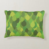 Joyful Lush葉の – シームレスな表面パターン アクセントクッション (裏面)