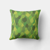 Joyful Lush葉の – シームレスな表面パターン クッション (裏面)