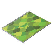 Joyful Lush葉の – シームレスな表面パターン ノートブック (左側)