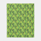 Joyful Lush葉の – シームレスな表面パターン フリースブランケット (正面)