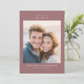 Joyful Maroon Modern Photo セーブザデート (スタンド正面)