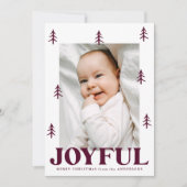 Joyful Merlot Trees 2写真 シーズンカード (正面)