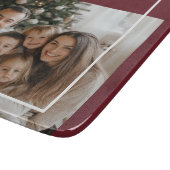 Joyful Merry Blessed Christmas Photo カッティングボード (角)