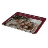 Joyful Merry Blessed Christmas Photo カッティングボード (角)