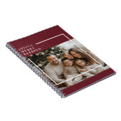 Joyful Merry Blessed Christmas Photo  ノートブック (右側)