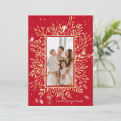 Joyful Merry Christmas カスタマイズ Photo シーズンカード (スタンド正面)