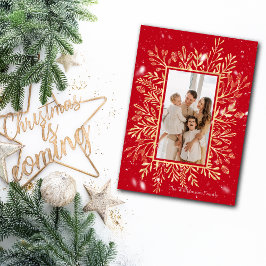 Joyful Merry Christmas カスタマイズ Photo シーズンカード