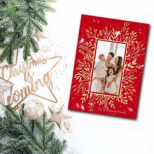 Joyful Merry Christmas カスタマイズ Photo シーズンカード