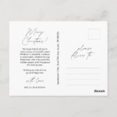 Joyful, Merry Christmas, Family Photo Layover ポストカード (裏面)