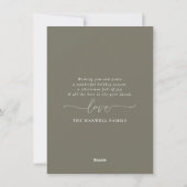 Joyful Minimalist Christmas Photo Collage Holiday シーズンカード (裏面)