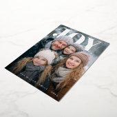 Joyful Minimalist Foil Holiday Photo Card 箔シーズンカード (回転した状態)