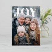 Joyful Minimalist Foil Holiday Photo Card 箔シーズンカード (立ち正面)
