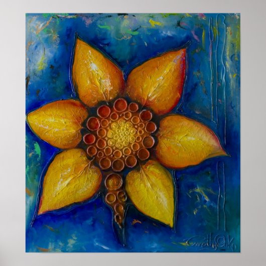 Joyful - Mixed Media Canvas Print ポスター (正面)