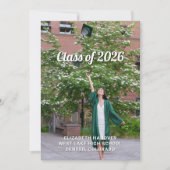 Joyful Modern 4 Photo Graduation 招待状 (正面)