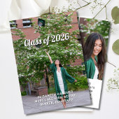 Joyful Modern 4 Photo Graduation 招待状