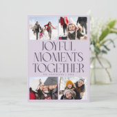 Joyful Moments Together Purple Multi Photo シーズンカード (スタンド正面)