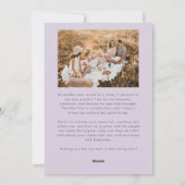 Joyful Moments Together Purple Multi Photo シーズンカード (裏面)