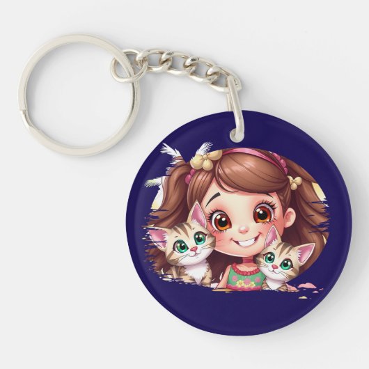 Joyful Moments with My Kitties キーホルダー (正面)