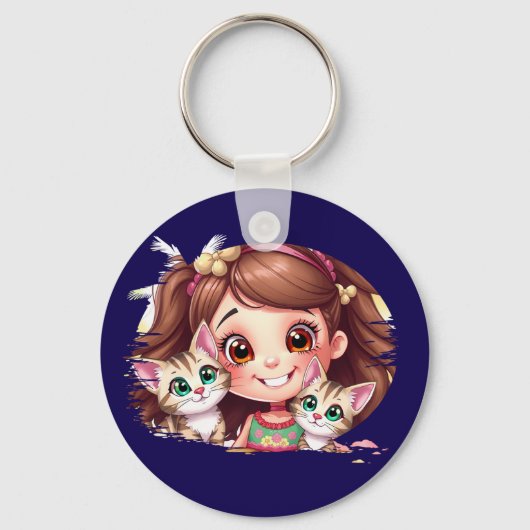 Joyful Moments with My Kitties キーホルダー (正面)