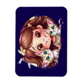 Joyful Moments with My Kitties マグネット (縦)