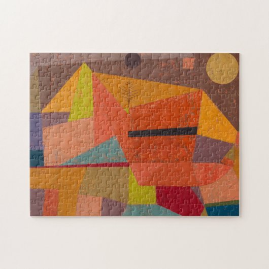 Joyful Mountain Landscape by Paul Klee ジグソーパズル (横)