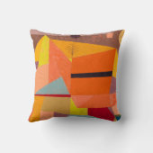 Joyful Mountain Landscape, Paul Klee抽象芸術・アート クッション (裏面)