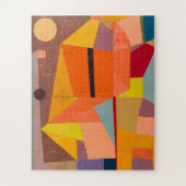 Joyful Mountain Landscape, Paul Klee抽象芸術・アート ジグソーパズル (縦)