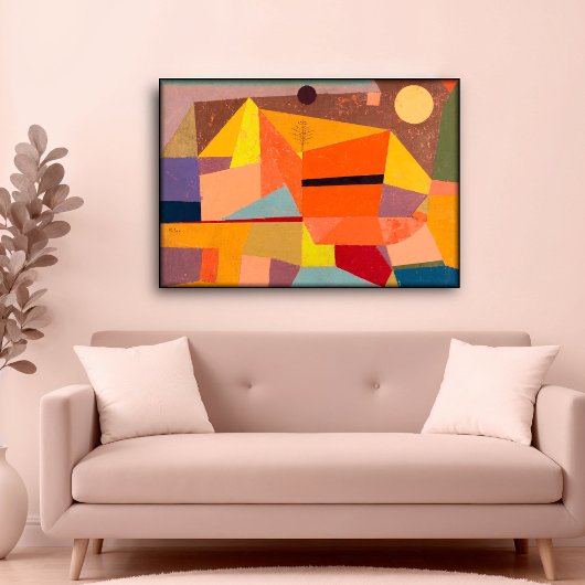 Joyful Mountain Landscape, Paul Klee抽象芸術・アート ポスター