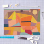 Joyful Mountain Landscape, Paul Klee抽象芸術・アート 薄葉紙 (クラフト)