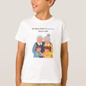 Joyful multigenerational family  tシャツ (正面)
