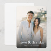 Joyful Neutral Elegant Photo サンキューカード (正面/裏面)