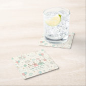 Joyful New Year’s Eve Party 2026 スクエアペーパーコースター (インサイチュ)