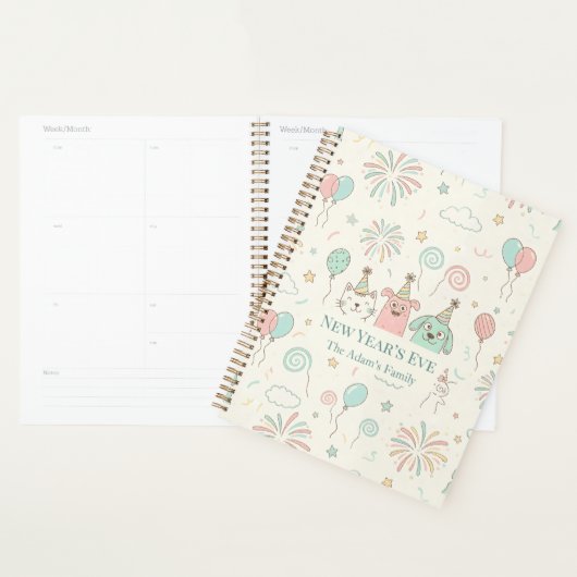 Joyful New Year’s Eve Party 2026 プランナー手帳 (ディスプレー)