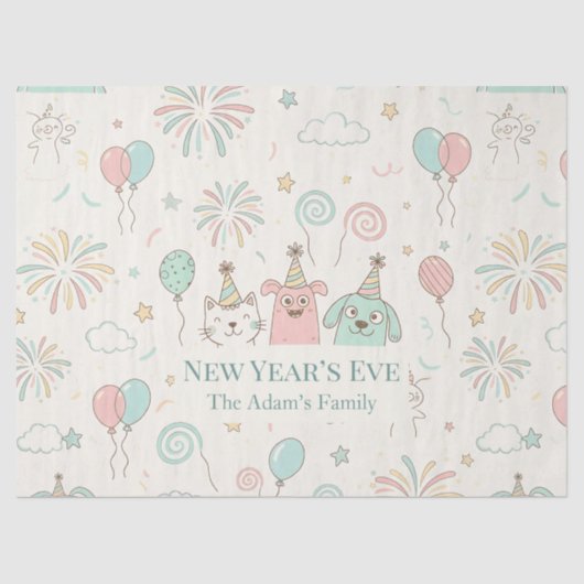 Joyful New Year’s Eve Party 2026  薄葉紙 (正面)