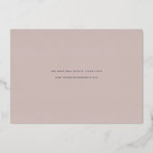 Joyful News | 写真付きSave the Date 箔招待状 (裏面)