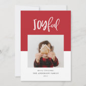 Joyful one photo script文字モダン休日 (正面)