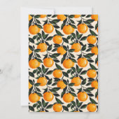 Joyful Orange Floral Wedding Invitation 招待状 (裏面)