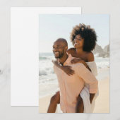 Joyful Pastel Beach Photo 招待状 (正面/裏面)