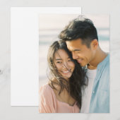 Joyful Pastel Realistic Photo 招待状 (正面/裏面)