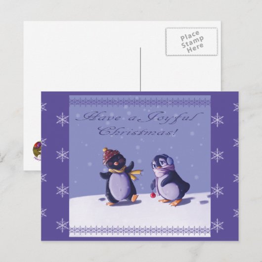 Joyful Penguinsはがき ポストカード (正面/裏面)
