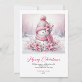 Joyful Pinkmas Download Festive Scene Christmas シーズンカード (正面)