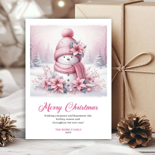 Joyful Pinkmas Download Festive Scene Christmas シーズンカード