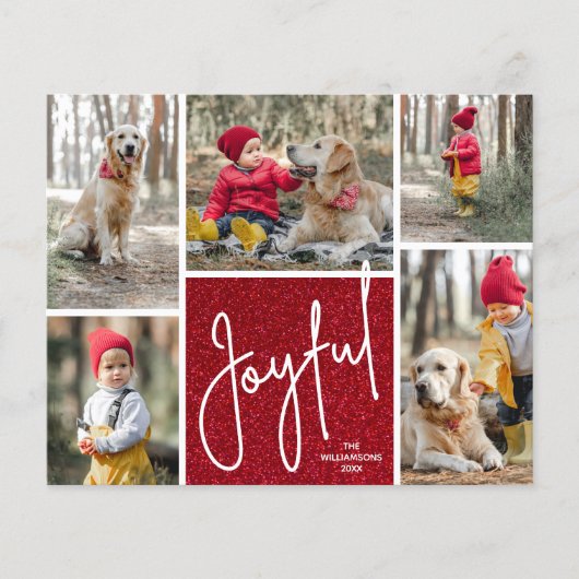 JOYFUL Red Budgetホリデーカード (正面)