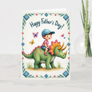 Joyful Reptile Fathers Day Card カード