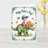 Joyful Reptile Fathers Day Card カード (黄色い花)
